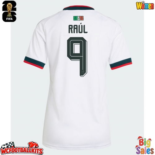 Mexico Raul Jimenez #9 Replica Away Stadium Shirt for Women World Cup 2026 Short Sleeve